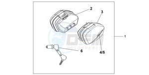 CBF10009 Ireland - (EK) drawing NARROW PANNIER SET