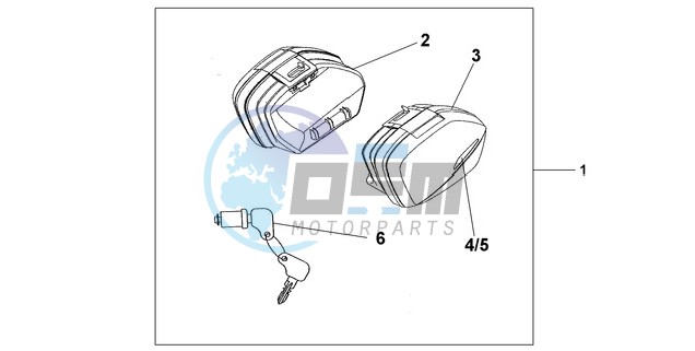 NARROW PANNIER SET