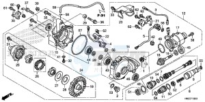 TRX500FPAE TRX500FPA Europe Direct - (ED) drawing FRONT FINAL GEAR