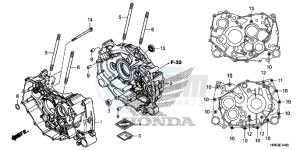 TRX500FA6F TRX500FA ED drawing CRANKCASE