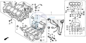 CBR600F4 drawing CRANKCASE