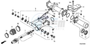 TRX500FAD TRX500FA Europe Direct - (ED) drawing SWINGARM