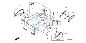 CBR1000RA9 KO / ABS HRC MME drawing TOP SHELTER