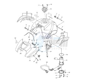 FZ8-N 800 drawing FUEL TANK 39P1