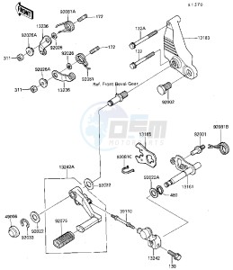 ZG 1000 A [CONCOURS] (A4-A6 A4 ONLY CAN) [CONCOURS] drawing GEAR CHANGE MECHANISM