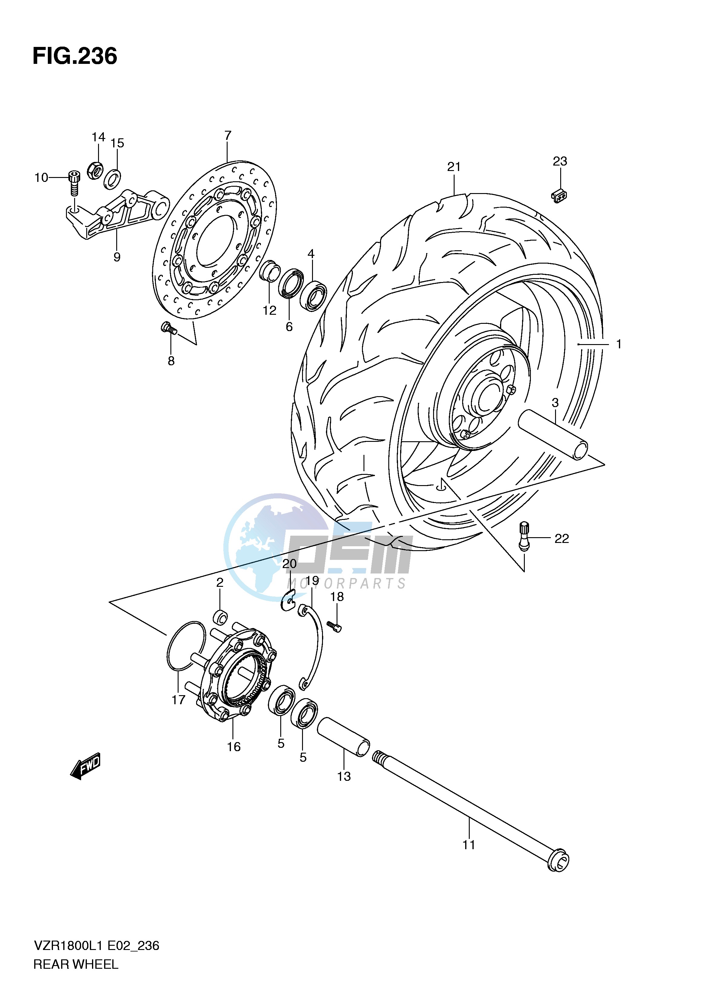 REAR WHEEL (VZR1800L1 E24)