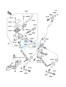 VN2000 CLASSIC VN2000H8F GB XX (EU ME A(FRICA) drawing Front Master Cylinder