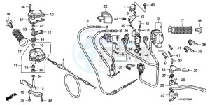 TRX420FE9 Australia - (U / 4WD) drawing HANDLE LEVER/SWITCH/CABLE