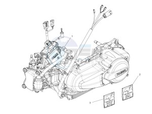 MP3 300 ie lt Touring drawing Engine assembly