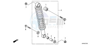 TRX420FMC drawing REAR CUSHION