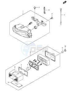 GSX-R1000 drawing REAR COMBINATION LAMP