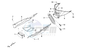 MIO 50 SPORT 25 KMH drawing REAR SUSPENSION - COWLING