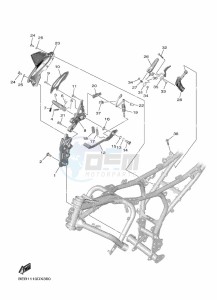 YZF690 YZF-R7 (BEBA) drawing STAND & FOOTREST 2