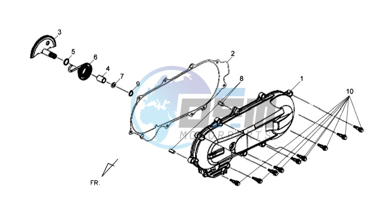 CRANKCASE COVER LEFT