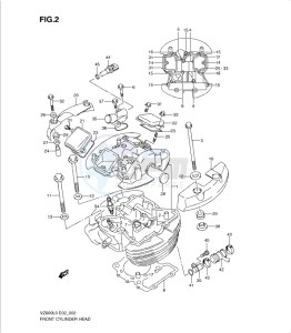 VZ800L0 drawing FRONT CYLINDER HEAD