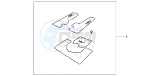 GL1800A SI - (SI) drawing PANNIER/TRUNK CARPET SET