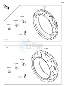 Z1000 ZR1000JHF XX (EU ME A(FRICA) drawing Tires