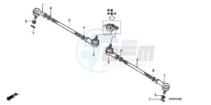 TRX500FPEB drawing TIE ROD