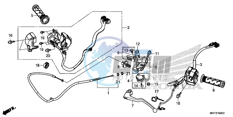 HANDLE LEVER/SWITCH/CABLE