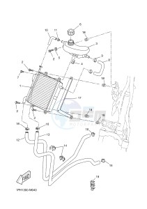 NS50N NITRO NAKED (1PL7 1PL7) drawing RADIATOR & HOSE