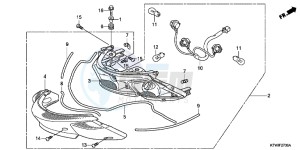 SH300AC drawing REAR COMBINATION LIGHT