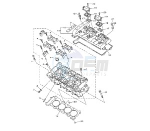 XJ6-S DIVERSION 600 drawing CYLINDER HEAD