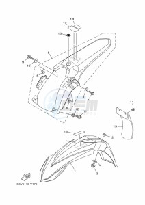 YZ125X (B1B5) drawing FENDER