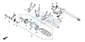 NT700V drawing GEARSHIFT DRUM