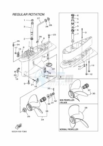 F300BET drawing PROPELLER-HOUSING-AND-TRANSMISSION-2