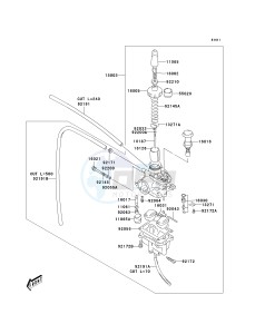 KSF 80 A [KFX80] (A6F) A6F drawing CARBURETOR