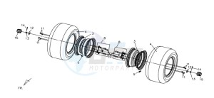 QUAD LANDER 300SL drawing REAR WHEEL