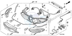 CBF1000AA France - (F / ABS CMF) drawing REAR COMBINATION LIGHT