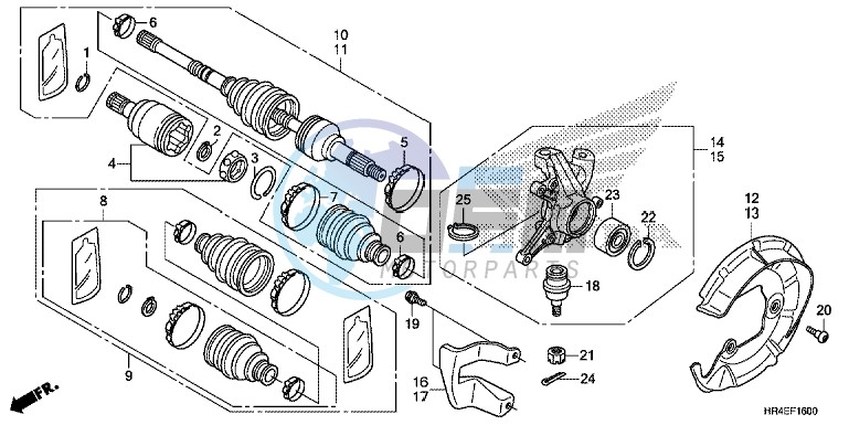 FRONT KNUCKLE/ FRONT DRIVE SHAFT