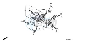 CBR600RA9 E / ABS MME drawing REAR POWER UNIT (CBR600RA)