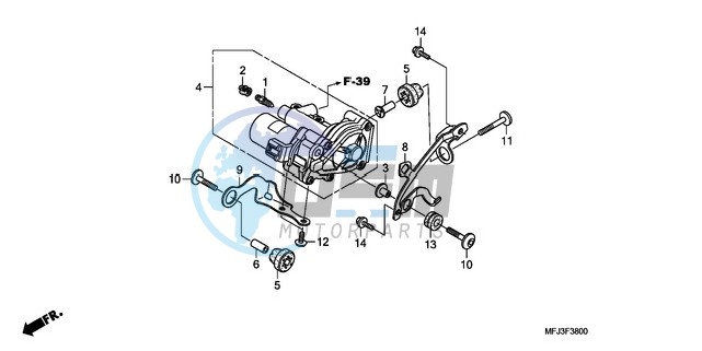 REAR POWER UNIT (CBR600RA)