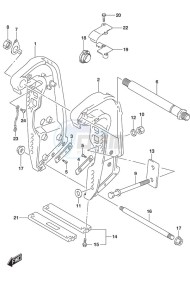 DF 300AP drawing Clamp Bracket w/Transom (X or XX)