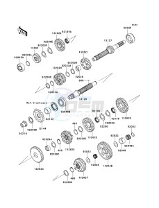 ZX 1400 A [NINJA ZX-14] (A6F-A7FA) A7FA drawing TRANSMISSION