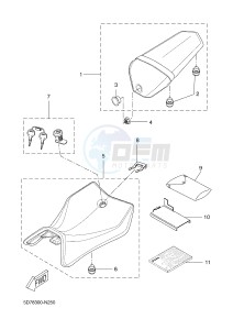 YZF-R125 R125 (5D7R 5D7R 5D7R) drawing SEAT