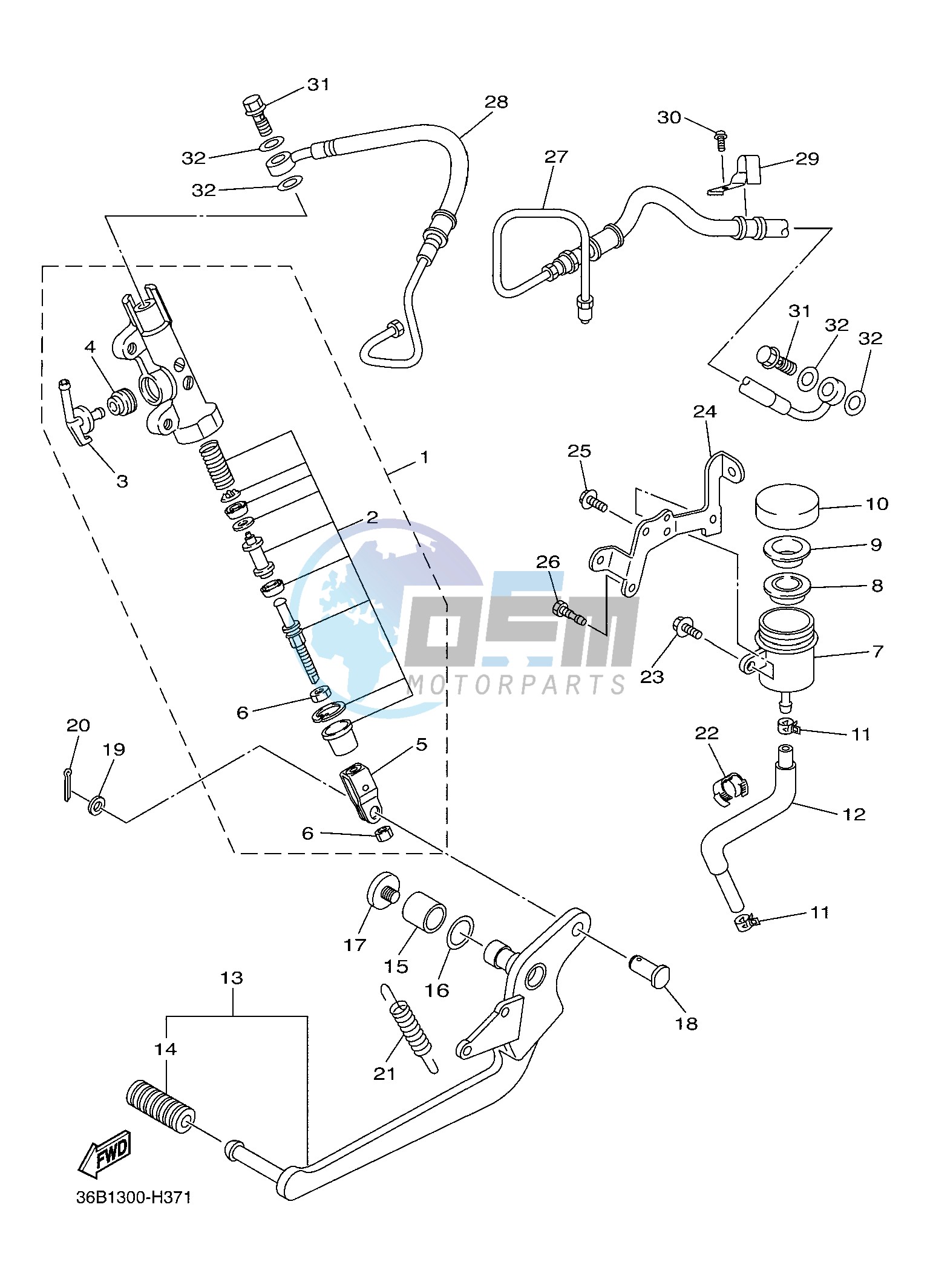 REAR MASTER CYLINDER