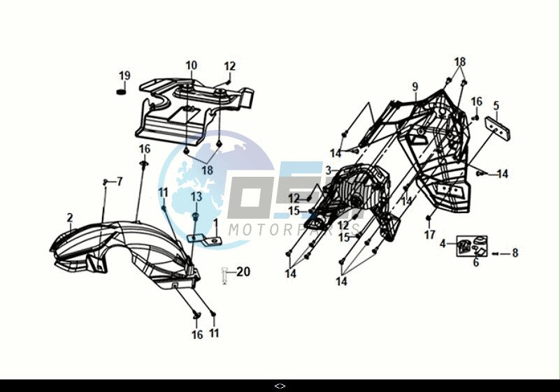 REAR FENDER - REAR INNER FENDER