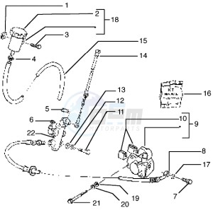 Typhoon 50 drawing Front brake cylinder-Brake caliper