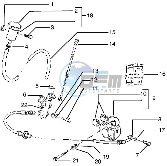 Front brake cylinder-Brake caliper