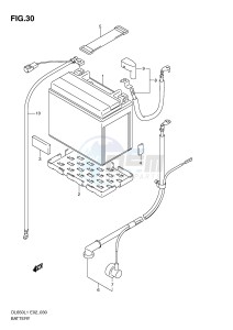 DL650 (E2) V-Strom drawing BATTERY (DL650AL1 E2)