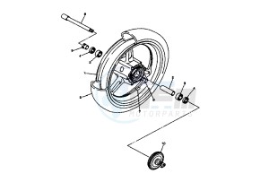 FJR A 1300 drawing FRONT WHEEL