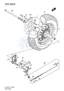 RV125 VAN VAN EU drawing REAR WHEEL