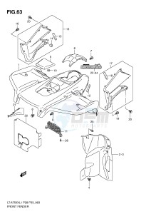 LT-A750X (P28-P33) drawing FRONT FENDER (LT-A750XL1 P28)