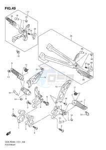 GSX-R600 (E21) drawing FOOTREST