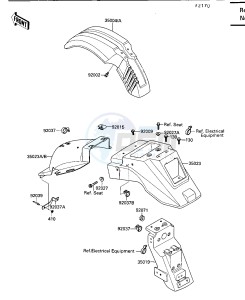 KL 650 A [KLR650] (A1-A5) [KLR650] drawing FENDER