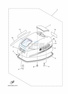 9-9FMHL drawing FAIRING-UPPER