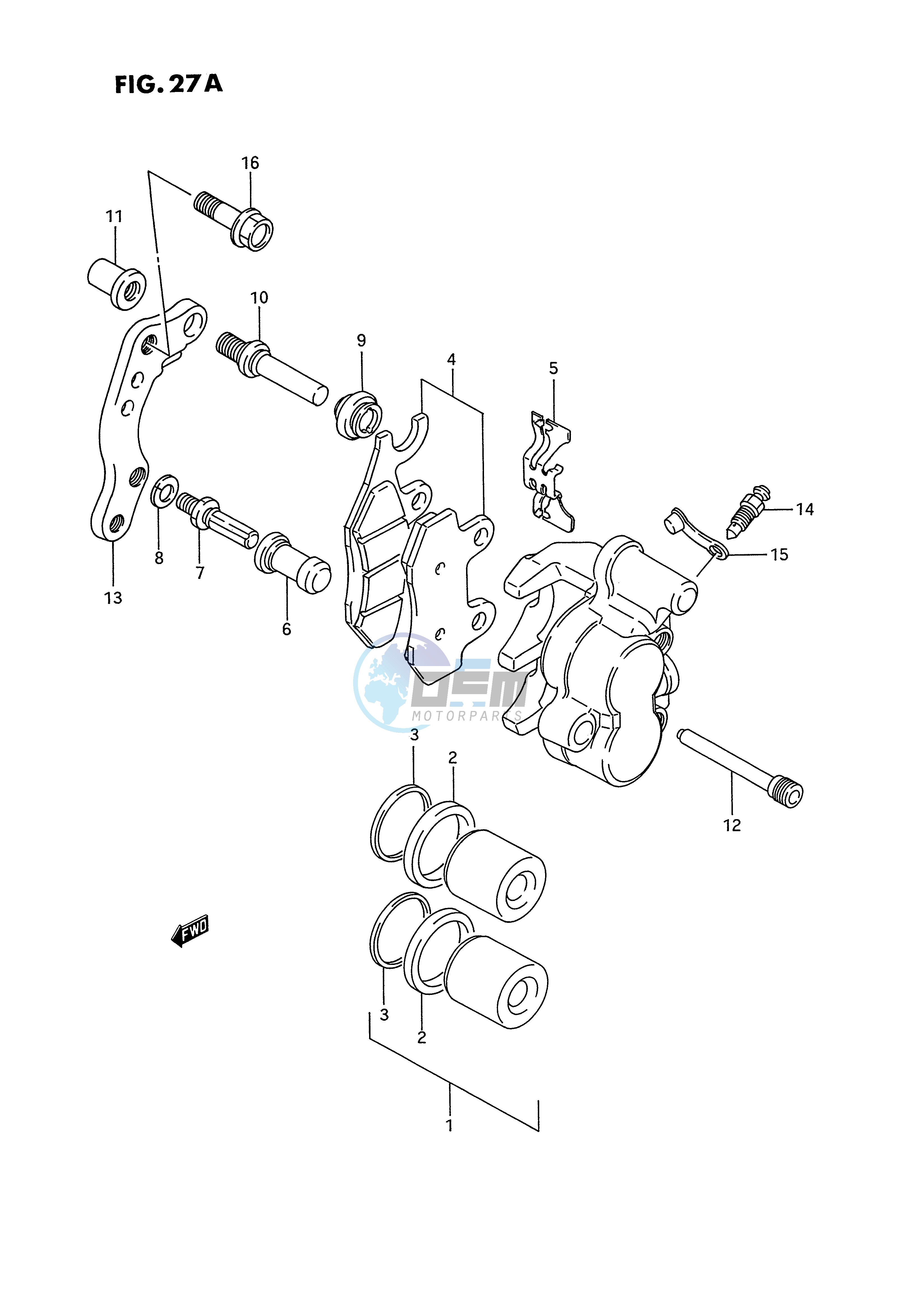 FRONT CALIPER (MODEL S)